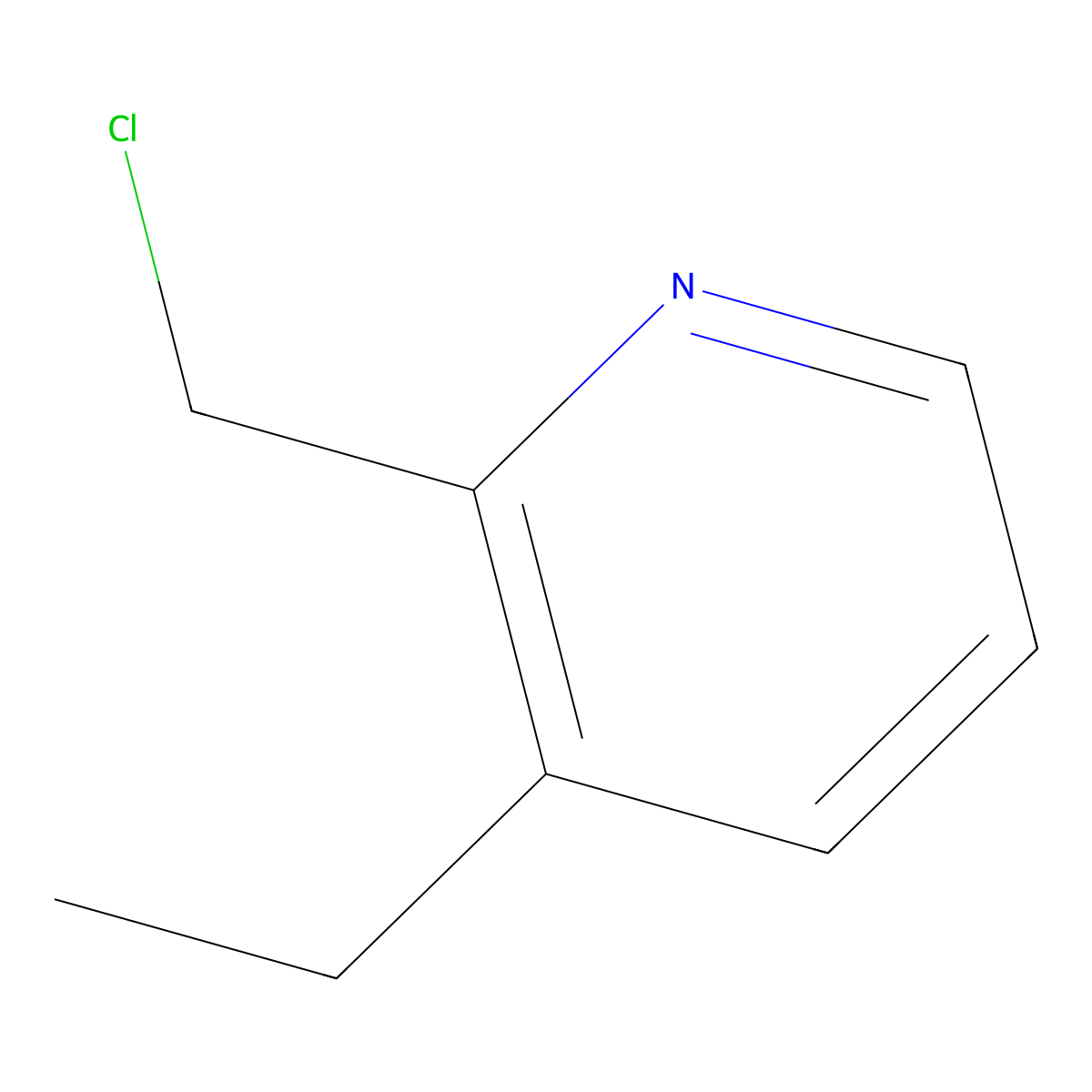 2-(Chloromethyl)-3-ethylpyridine molecular structure, CAS 1388267-54-6