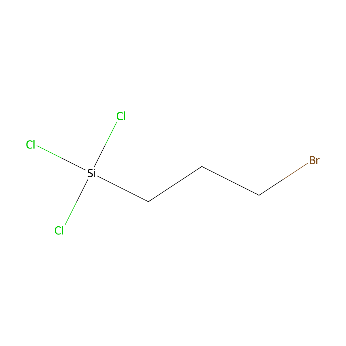3-Bromopropyltrichlorosilane molecular structure, CAS 13883-39-1