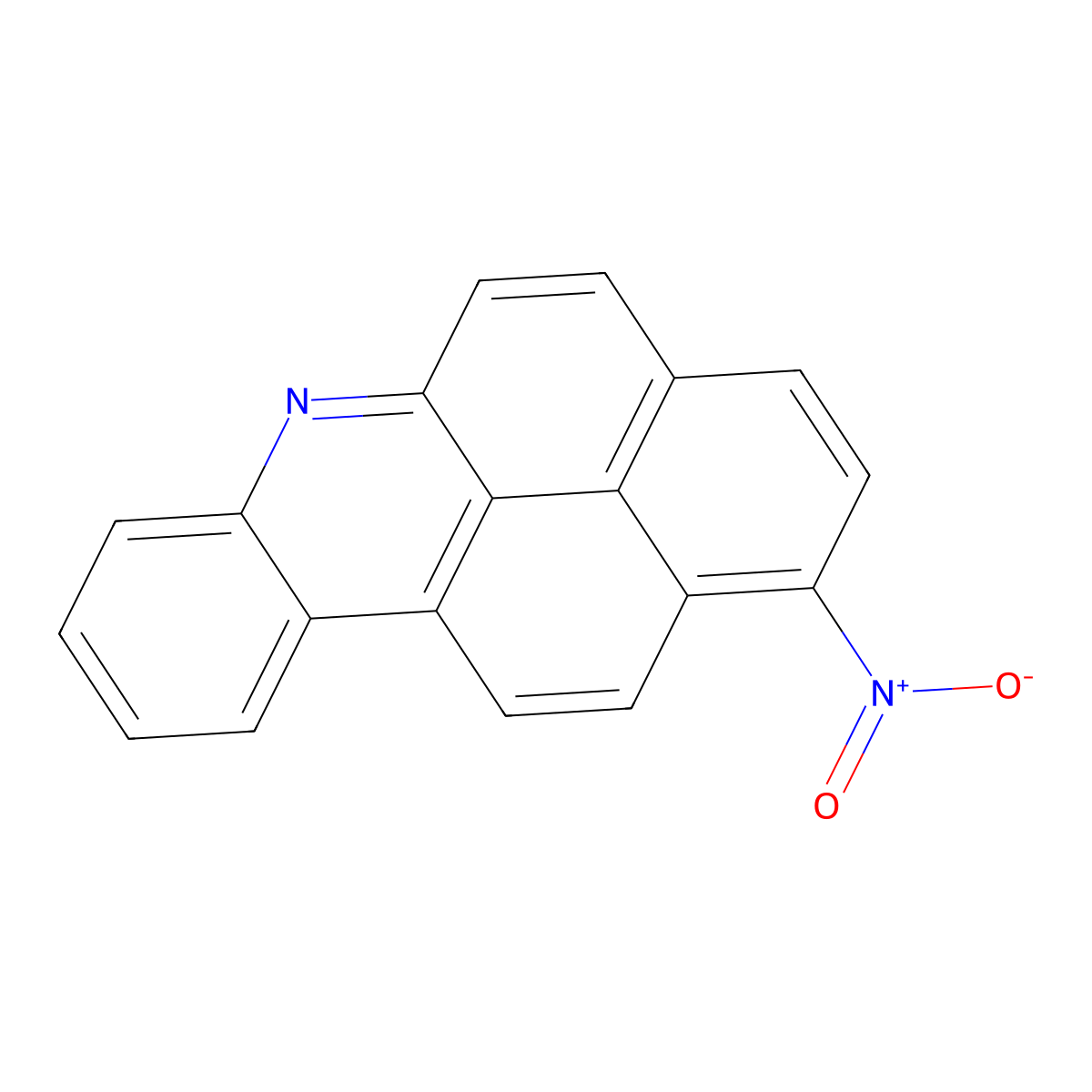1-Nitro-6-azabenzo(a)pyrene molecular structure, CAS 138835-35-5