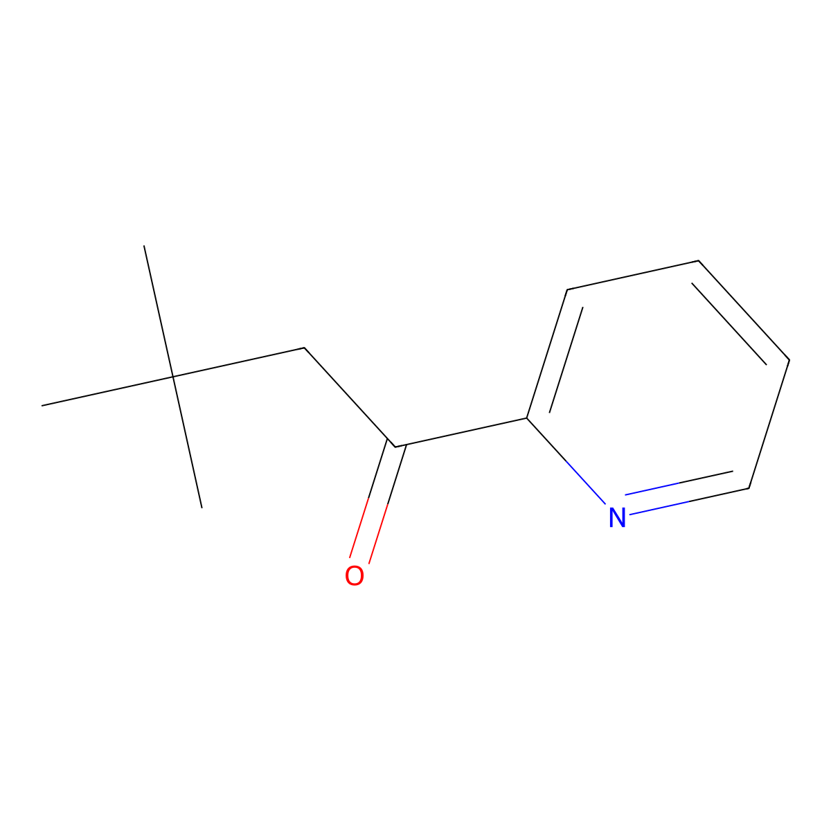 3,3-Dimethyl-1-(pyridin-2-YL)butan-1-one molecular structure, CAS 138835-86-6