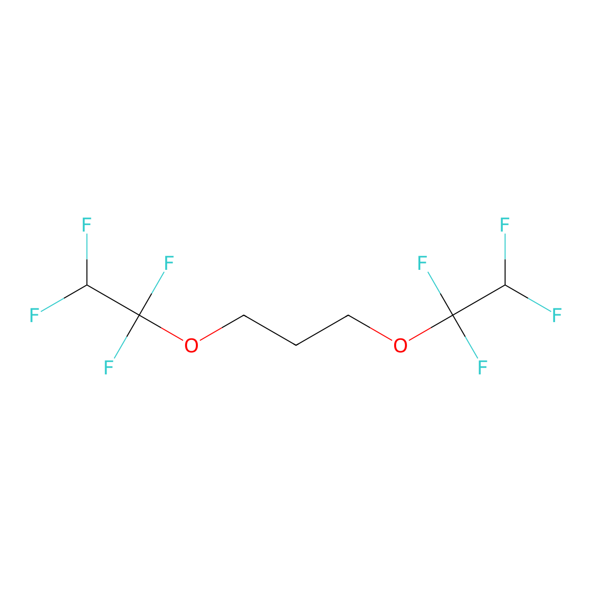1,3-Bis(1,1,2,2-tetrafluoroethoxy)propane molecular structure, CAS 138845-14-4