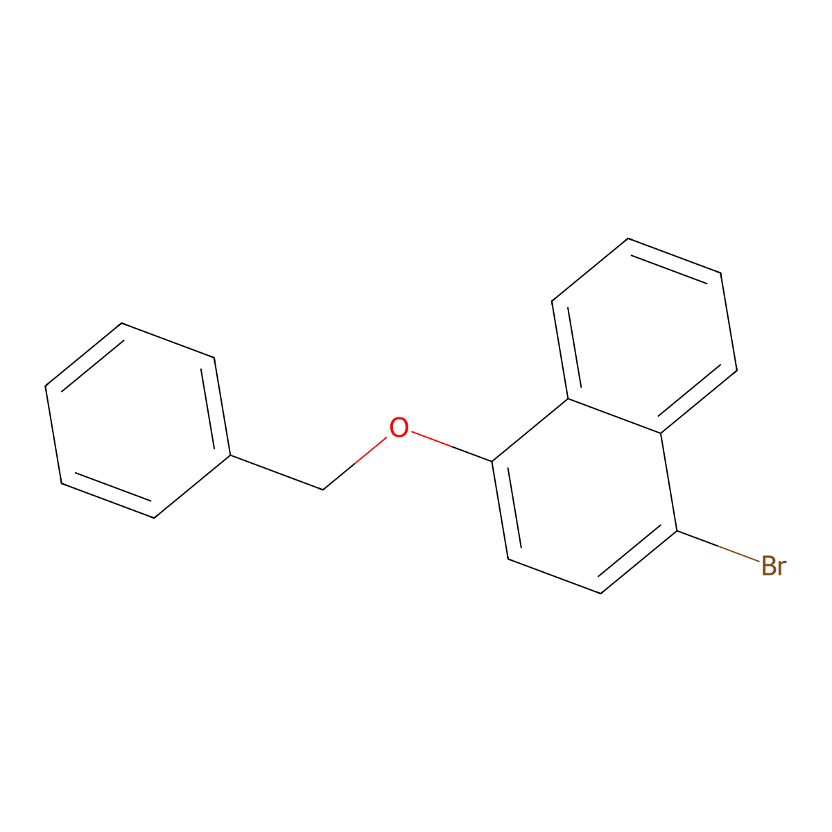 1-Bromo-4-(phenylmethoxy)-naphthalene molecular structure, CAS 138865-41-5