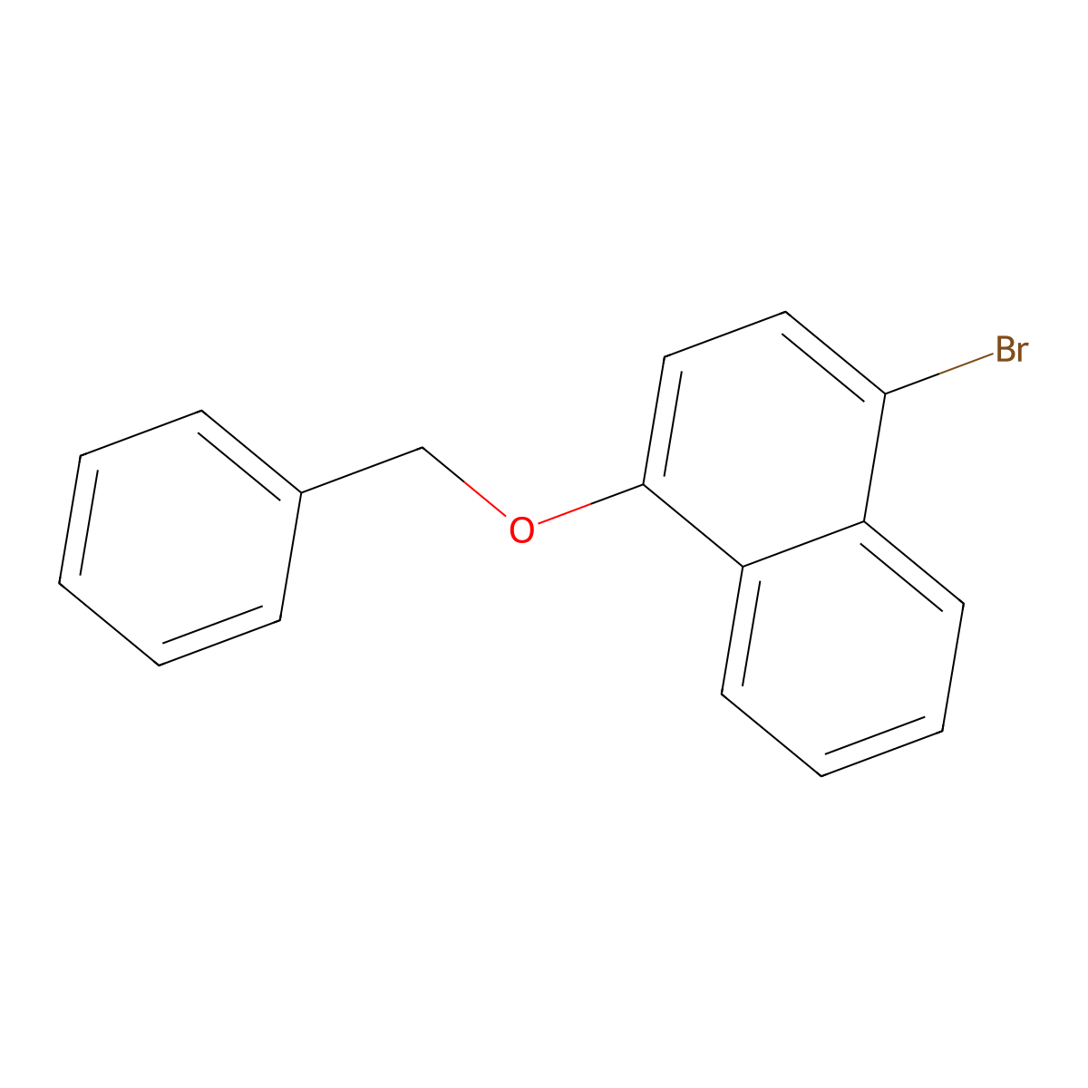 1-Bromo-4-(phenylmethoxy)-naphthalene molecular structure, CAS 138865-41-5