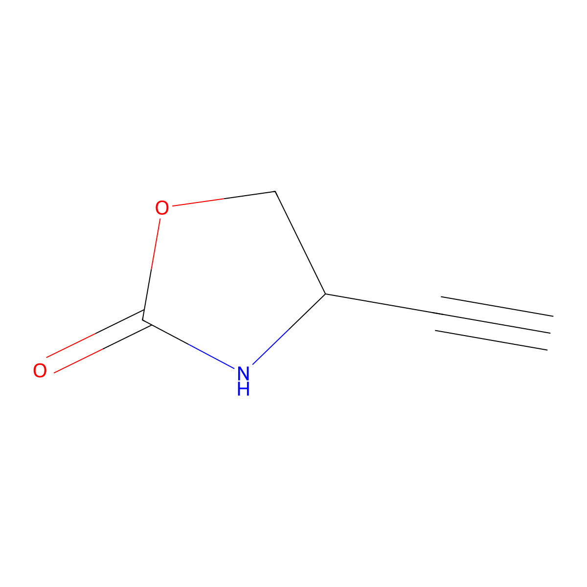 (R)-4-Ethynyloxazolidin-2-one molecular structure, CAS 1388663-99-7