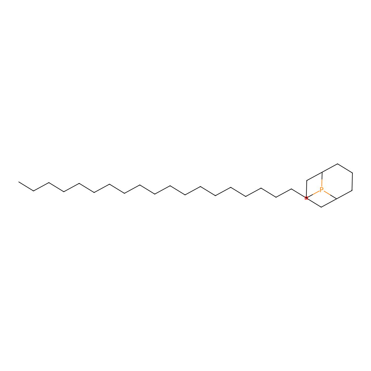 9-Phosphabicyclo(3.3.1)nonane, 9-eicosyl- molecular structure, CAS 13887-00-8