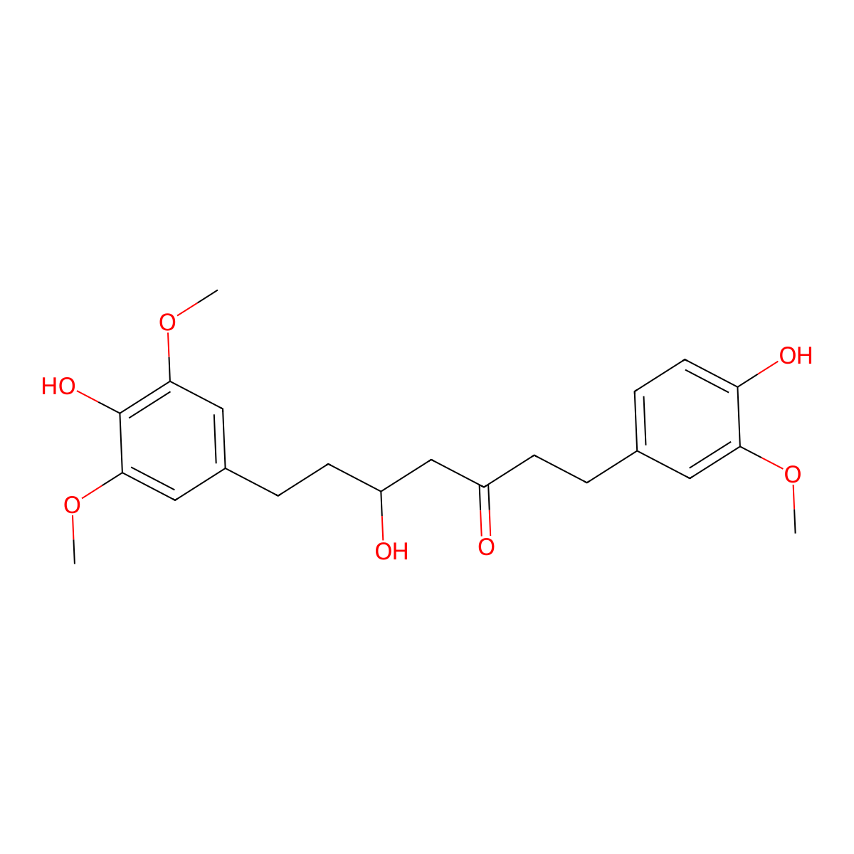 5"-Methoxyhexahydrocurcumin molecular structure, CAS 138870-96-9