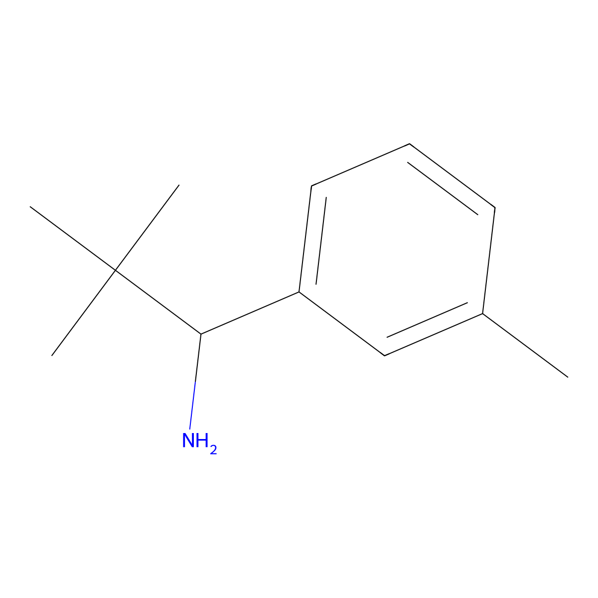 (R)-2,2-Dimethyl-1-(m-tolyl)propan-1-amine molecular structure, CAS 1388704-70-8