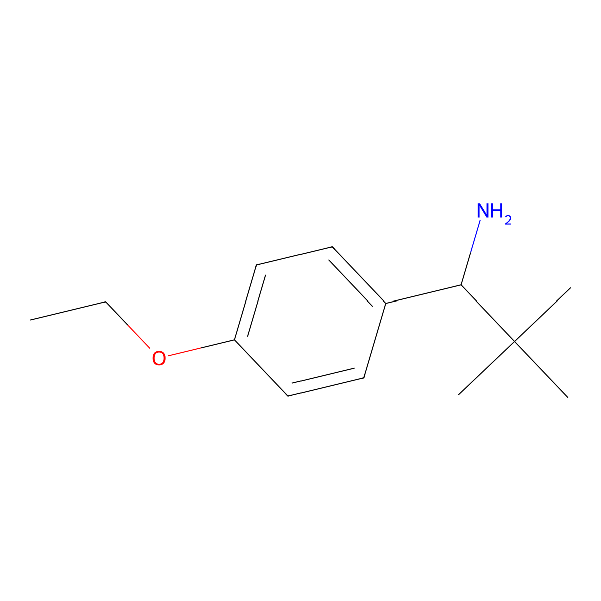 (R)-1-(4-Ethoxyphenyl)-2,2-dimethylpropan-1-amine molecular structure, CAS 1388704-98-0