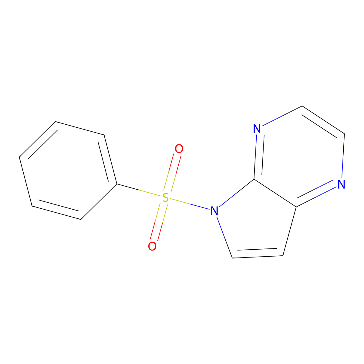 5-(Phenylsulfonyl)-5H-pyrrolo[2,3-b]pyrazine molecular structure, CAS 1388711-19-0