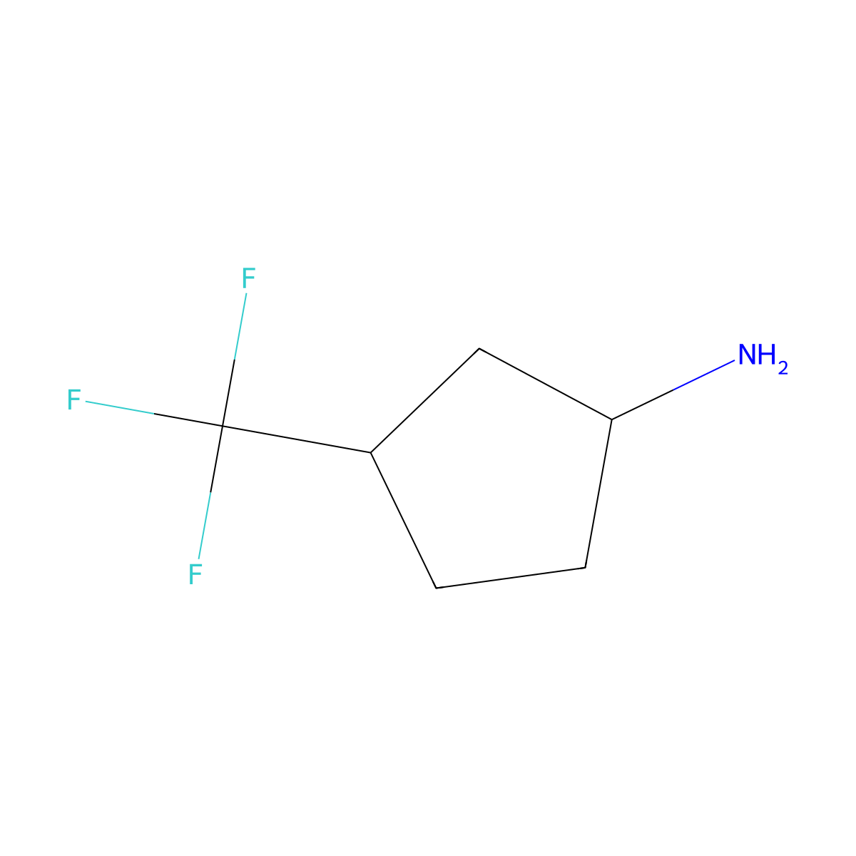 (1S,3R)-3-(Trifluoromethyl)cyclopentan-1-amine molecular structure, CAS 1388713-26-5