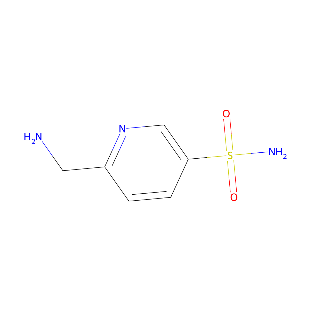 6-(Aminomethyl)pyridine-3-sulfonamide molecular structure, CAS 1388741-44-3