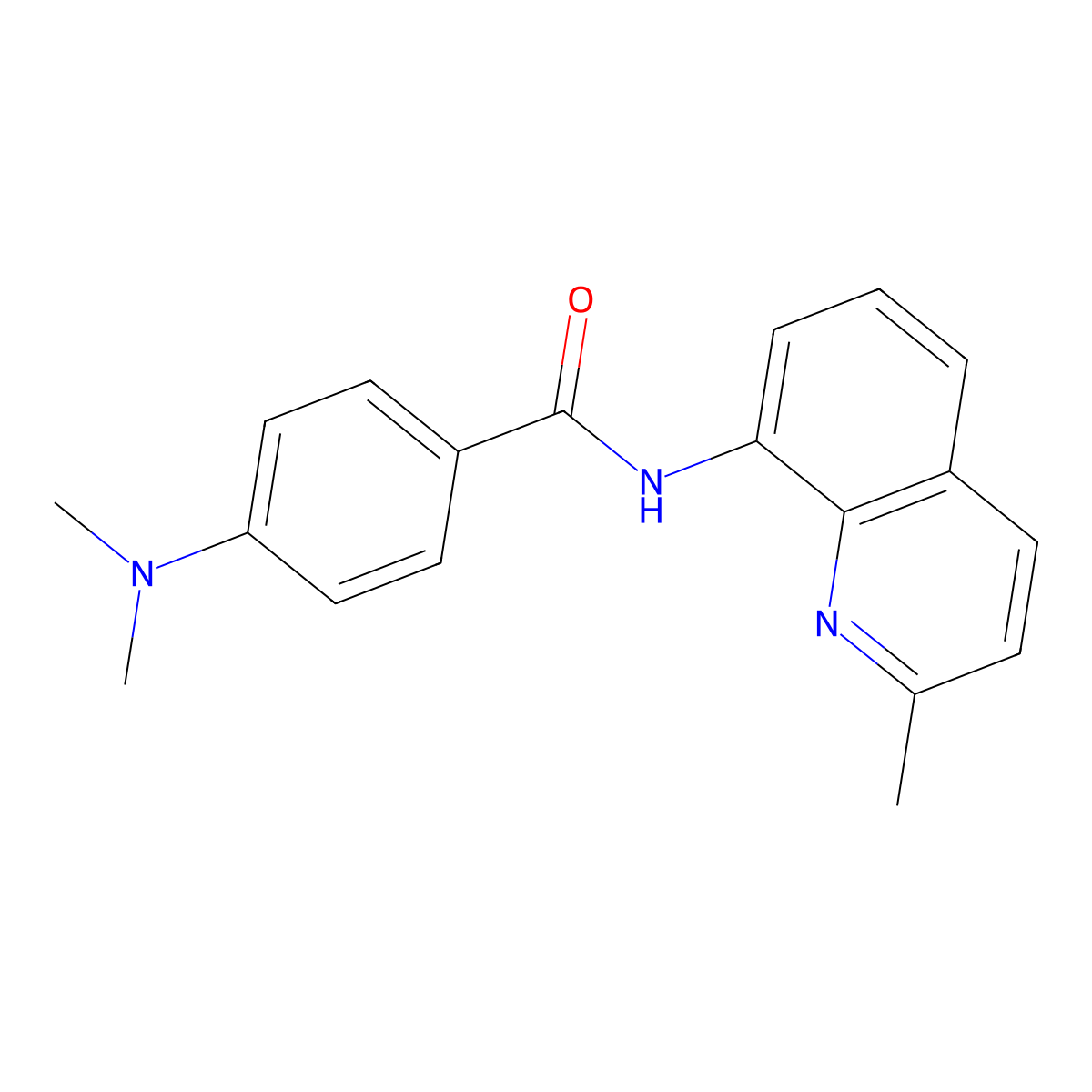 4-(dimethylamino)-N-(2-methylquinolin-8-yl)benzamide molecular structure, CAS 1388744-24-8