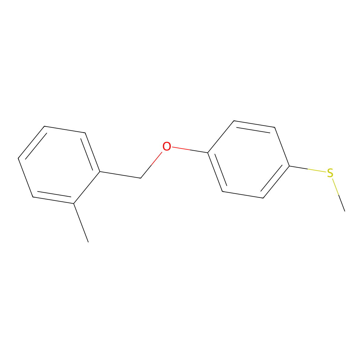 1-Methyl-2-[[4-(methylthio)phenoxy]methyl]benzene molecular structure, CAS 1388755-43-8
