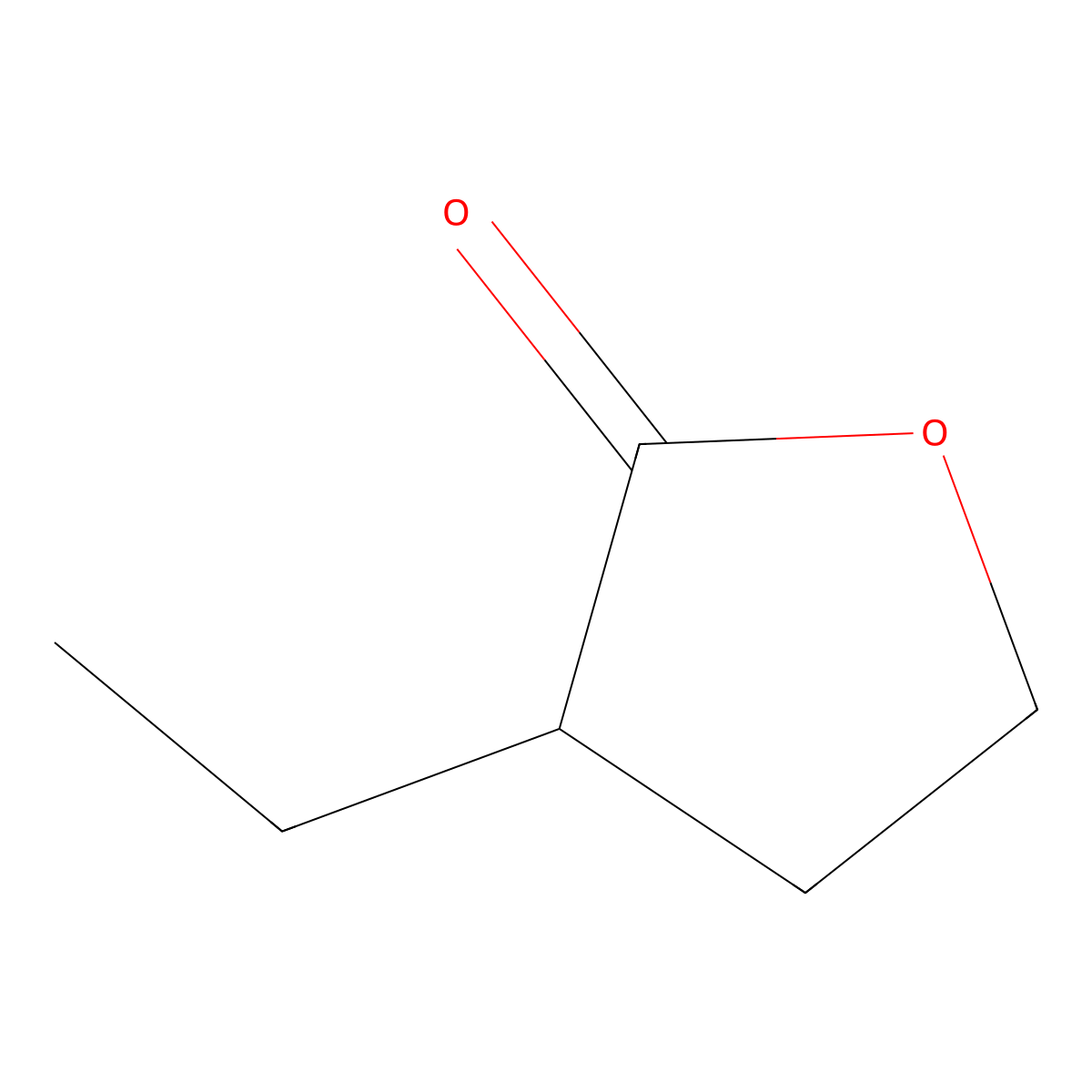 3-Ethyloxolan-2-one molecular structure, CAS 13888-01-2