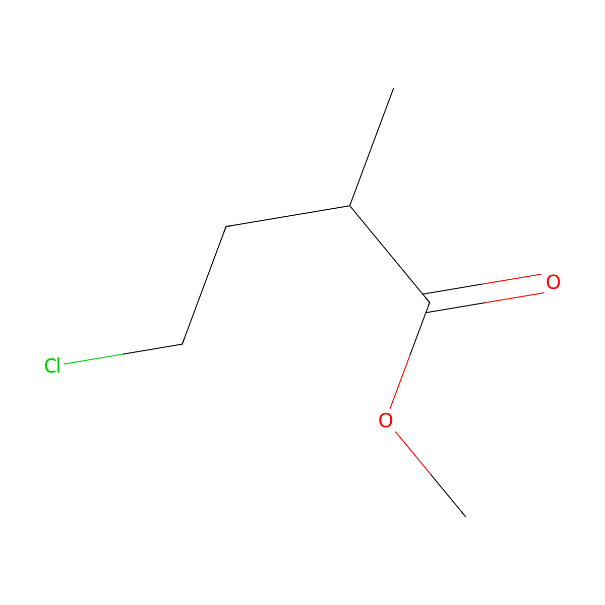 Methyl 4-Chloro-2-methylbutyrate molecular structure, CAS 13888-03-4