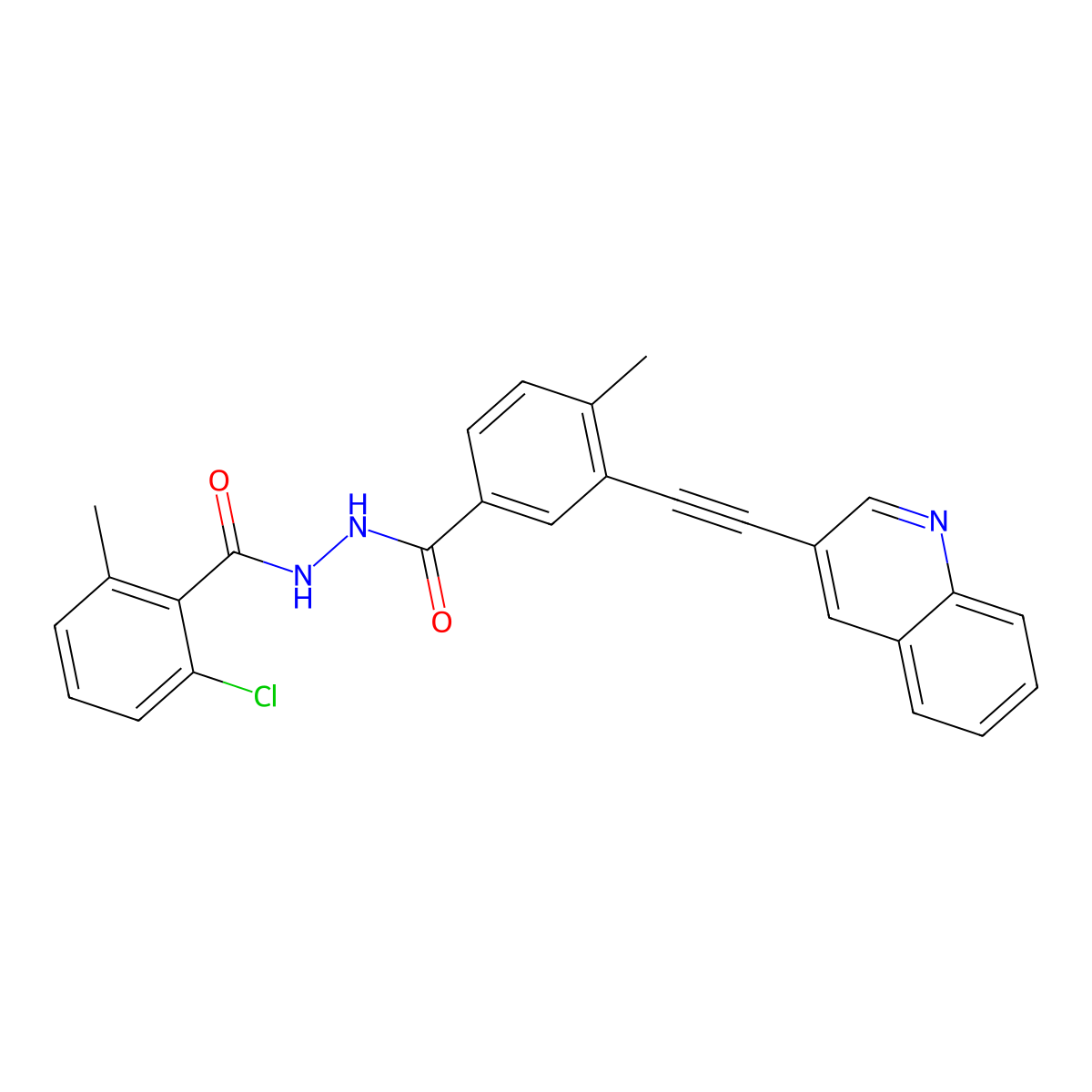 Vodobatinib molecular structure, CAS 1388803-90-4