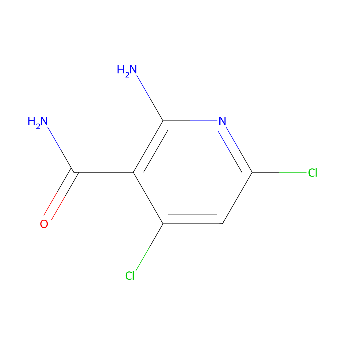 2-Amino-4,6-dichloronicotinamide molecular structure, CAS 1388817-05-7