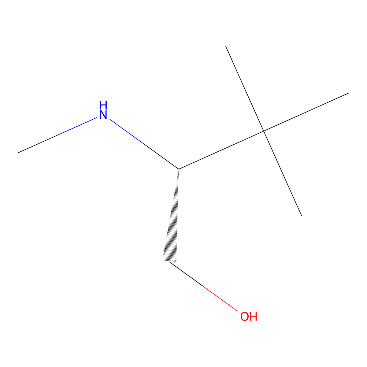 (2R)-3,3-dimethyl-2-(methylamino)butan-1-ol molecular structure, CAS 1388847-22-0