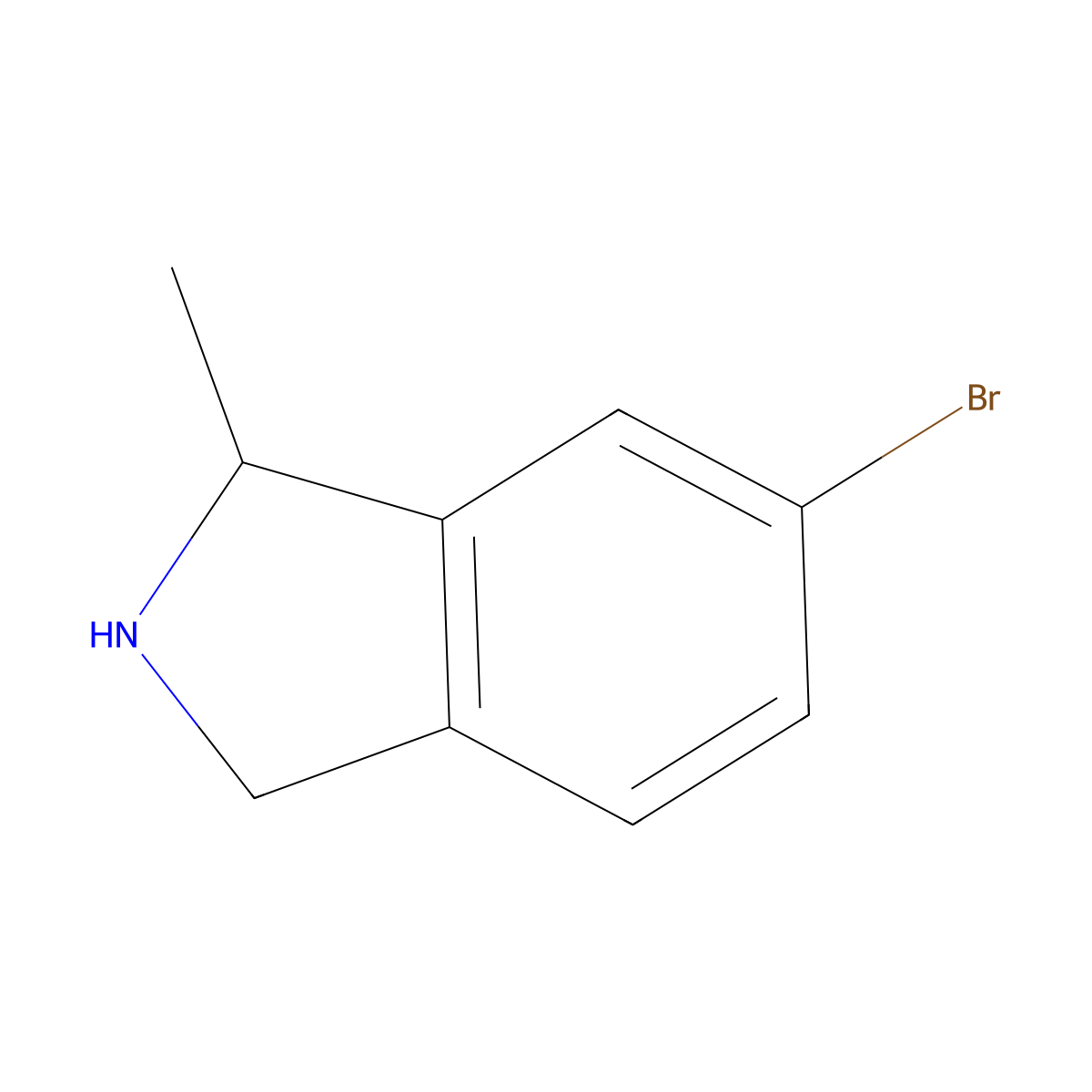 6-Bromo-1-methyl-2,3-dihydro-1H-isoindole molecular structure, CAS 1388854-85-0