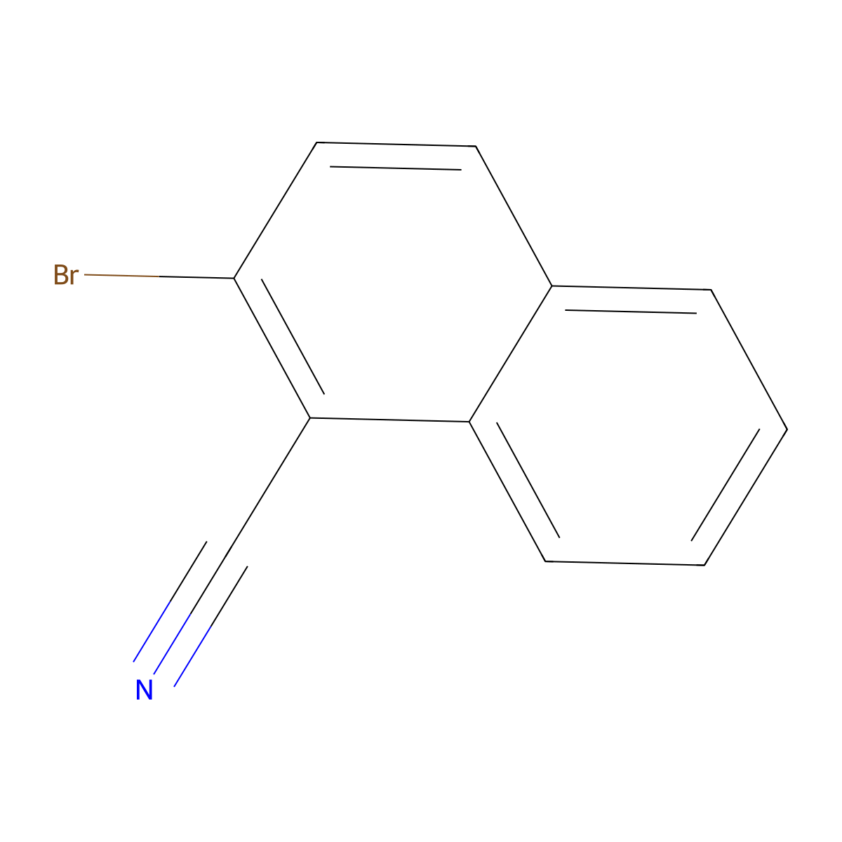 2-Bromonaphthalene-1-carbonitrile molecular structure, CAS 138887-02-2