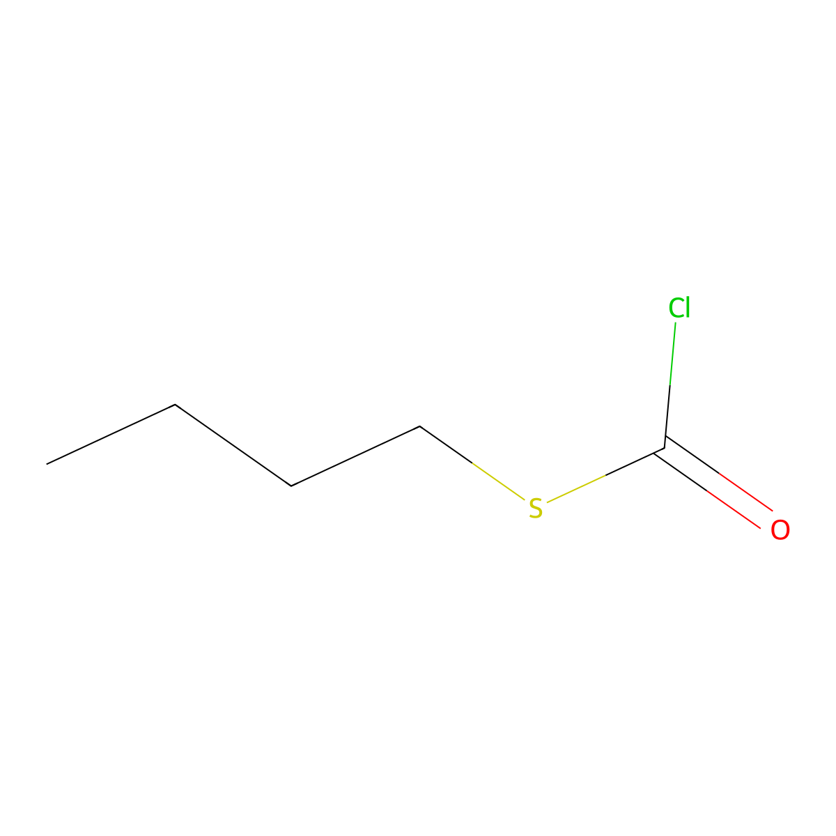 S-Butyl carbonochloridothioate molecular structure, CAS 13889-94-6