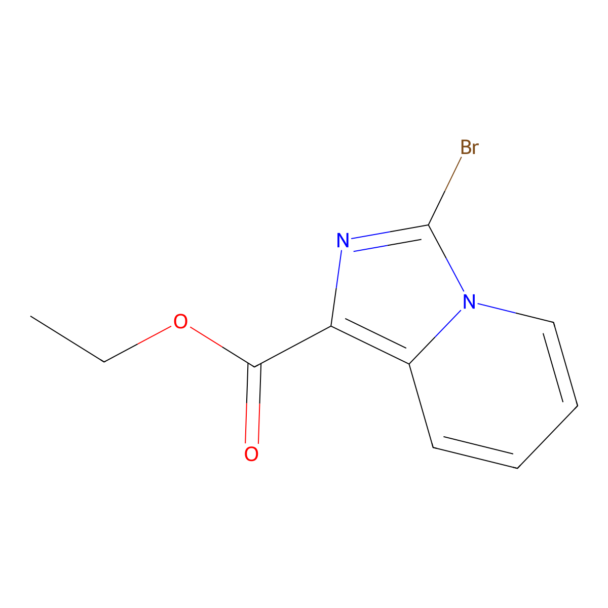 Ethyl 3-bromoimidazo[1,5-A]pyridine-1-carboxylate molecular structure, CAS 138891-58-4
