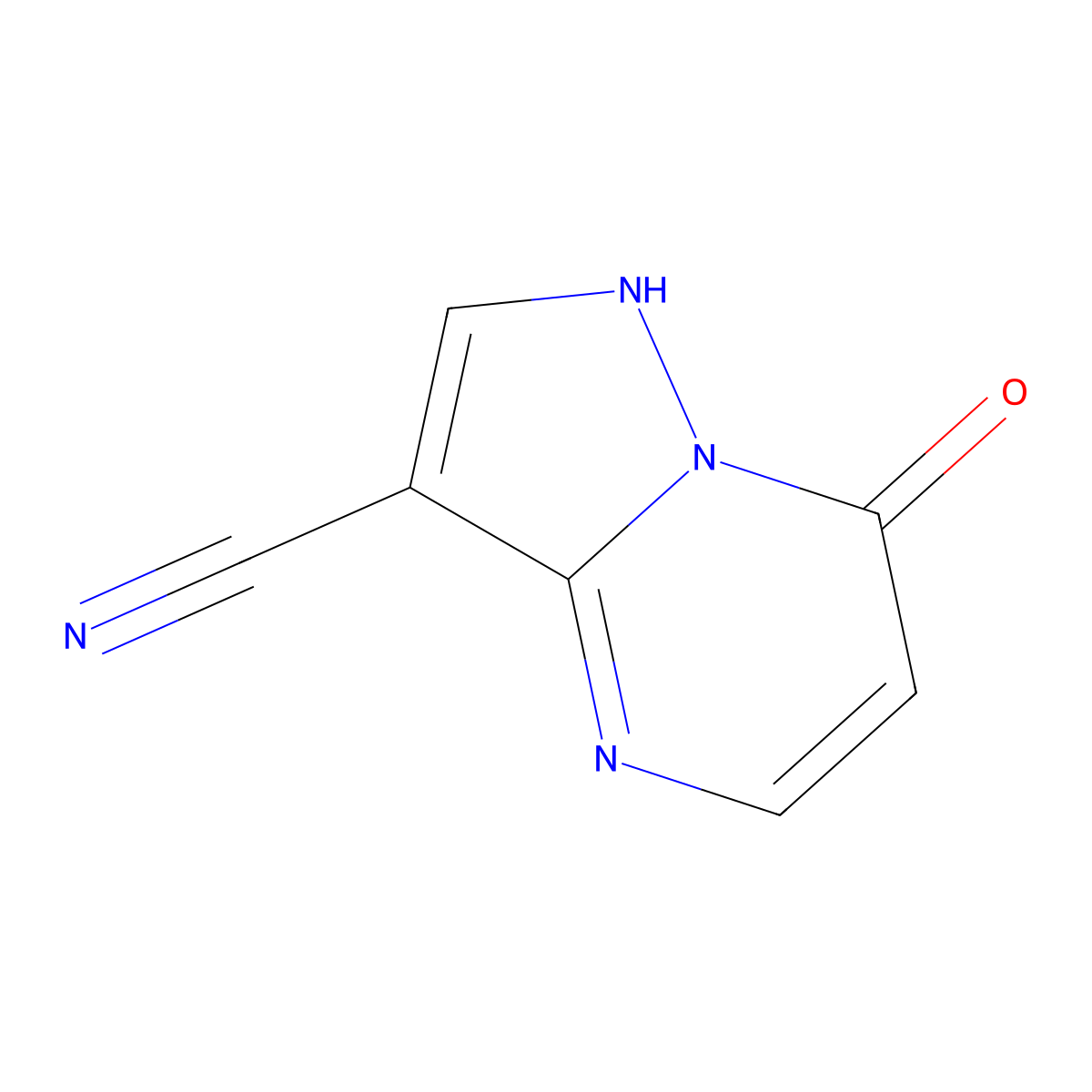 7-oxo-4H,7H-pyrazolo[1,5-a]pyrimidine-3-carbonitrile molecular structure, CAS 138904-48-0