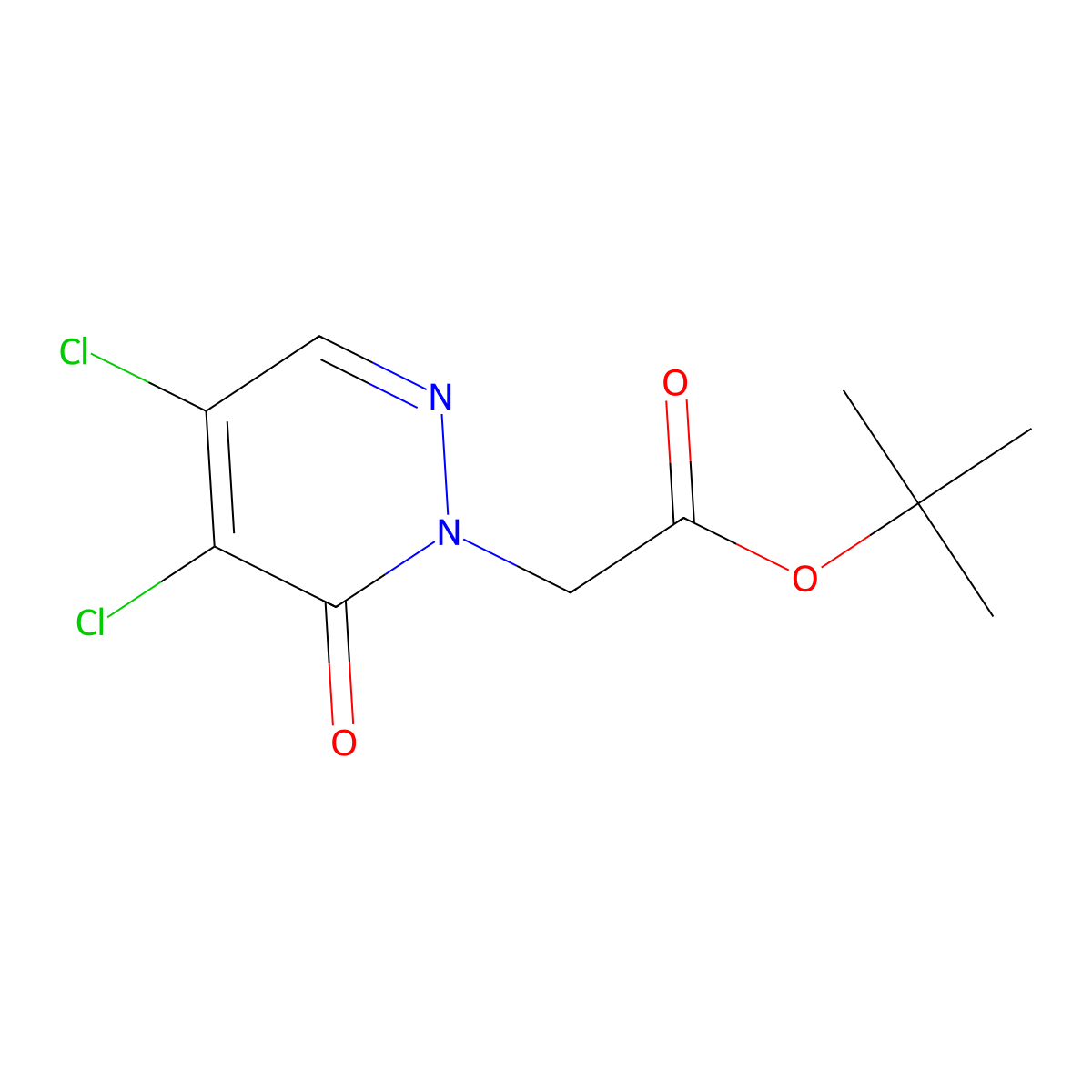 tert-butyl 2-[4,5-dichloro-6-oxo-1(6H)-pyridazinyl]acetate molecular structure, CAS 1389133-90-7