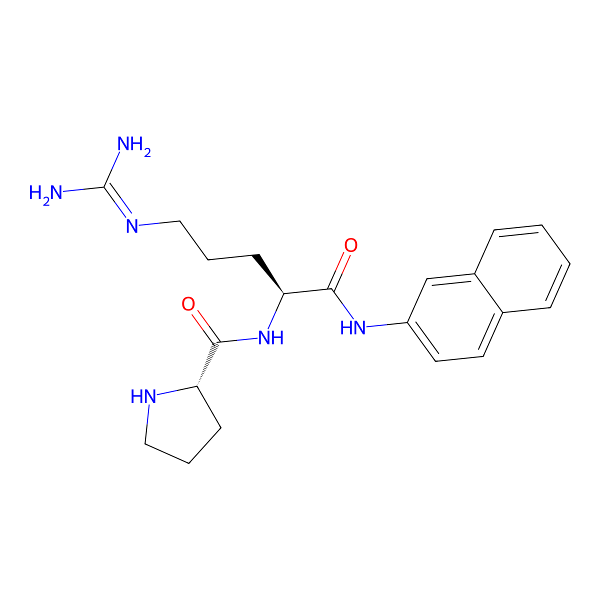 L-Prolyl-N-2-naphthalenyl-L-argininamide molecular structure, CAS 138914-35-9