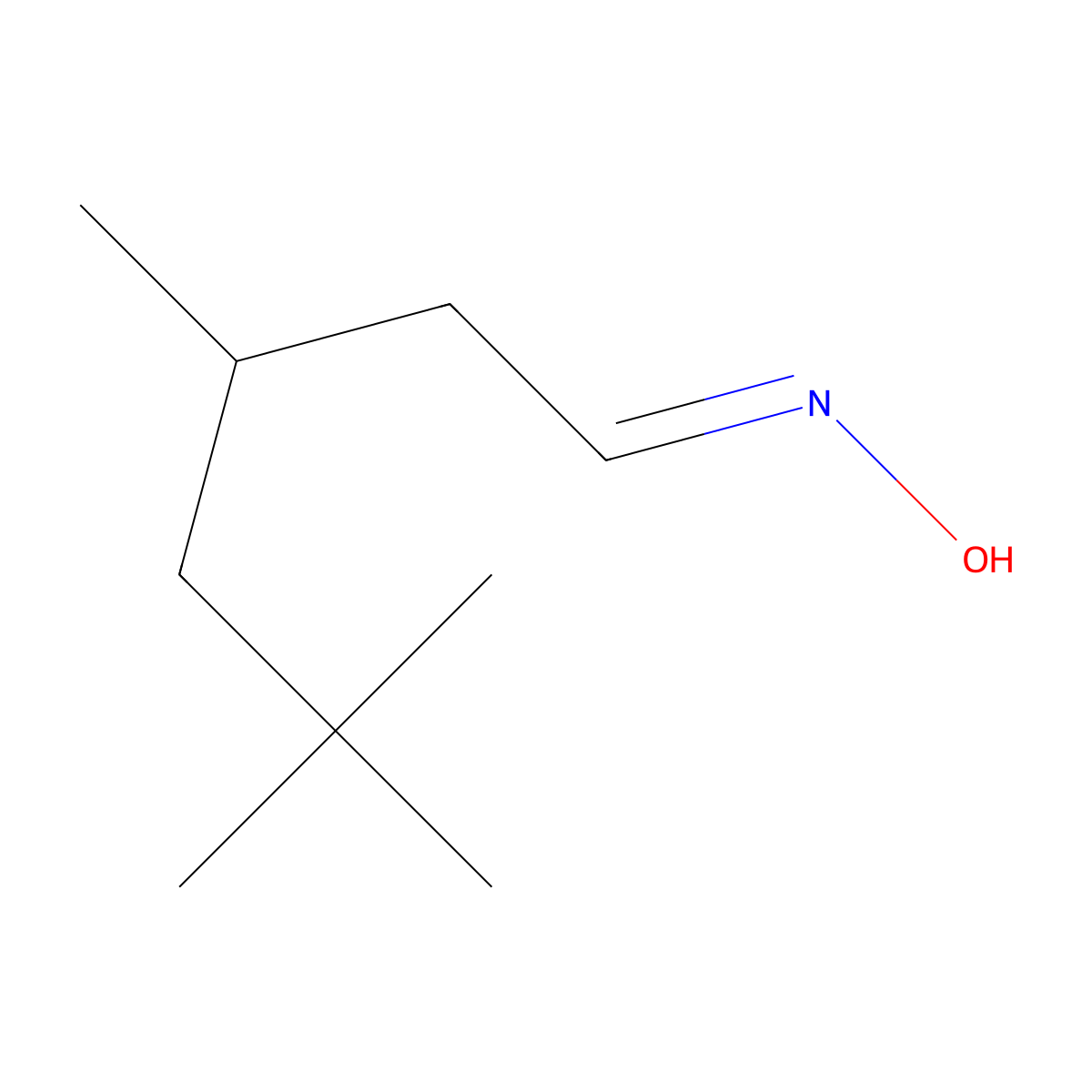 N-(3,5,5-Trimethylhexylidene)hydroxylamine molecular structure, CAS 138915-31-8