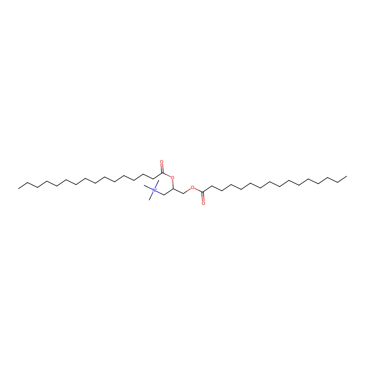 1-Propanaminium, N,N,N-trimethyl-2,3-bis[(1-oxohexadecyl)oxy]- molecular structure, CAS 138915-91-0