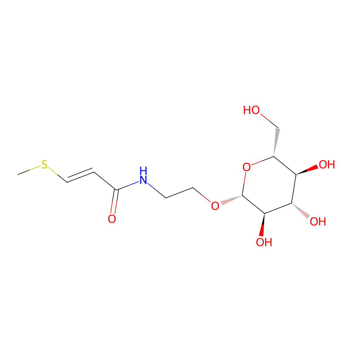 Entadamide-A-beta-D-glucopyranoside molecular structure, CAS 138916-58-2