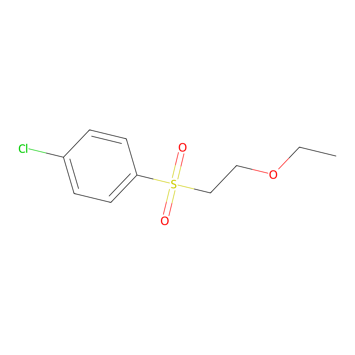 1-Chloro-4-(2-ethoxyethanesulfonyl)benzene molecular structure, CAS 1389161-48-1