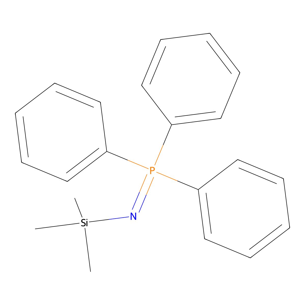 N-Trimethylsilyliminotriphenylphosphorane molecular structure, CAS 13892-06-3