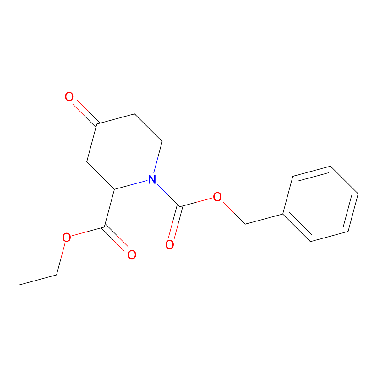 (S)-1-Benzyl 2-ethyl 4-oxopiperidine-1,2-dicarboxylate molecular structure, CAS 1389251-05-1