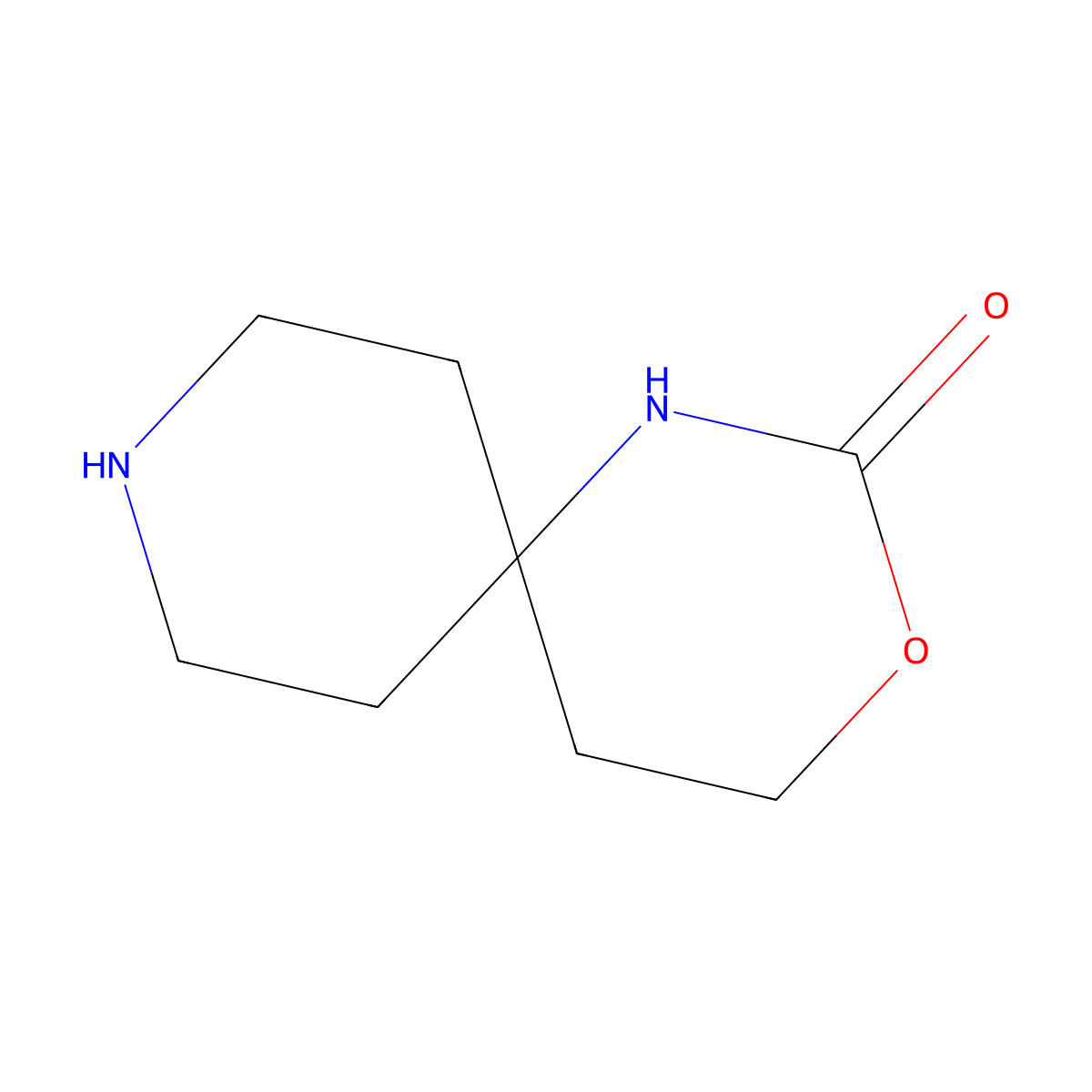 3-Oxa-1,9-diazaspiro[5.5]undecan-2-one molecular structure, CAS 1389264-24-7