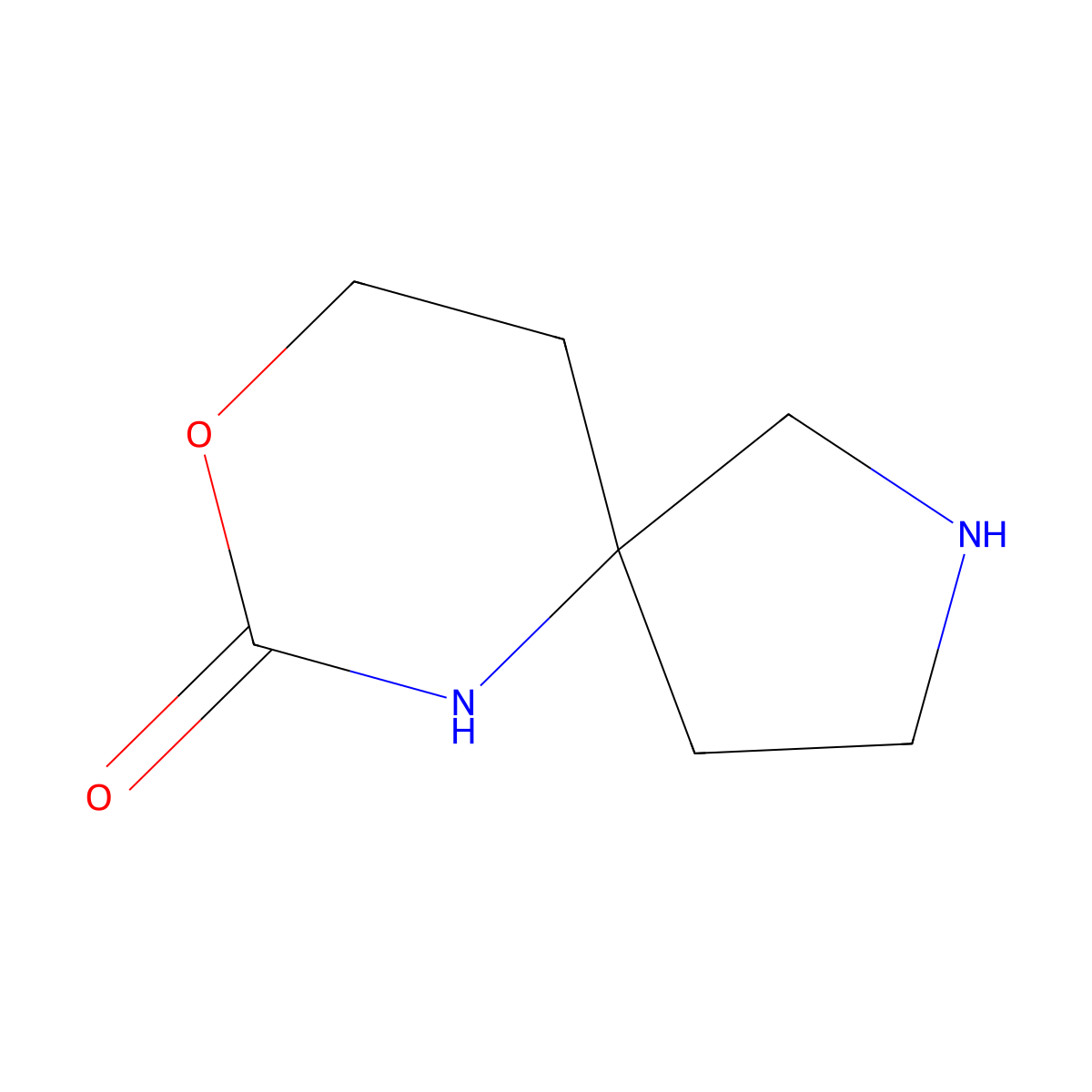 7-Oxo-8-oxa-2,6-diaza-spiro[4.5]decane molecular structure, CAS 1389264-35-0
