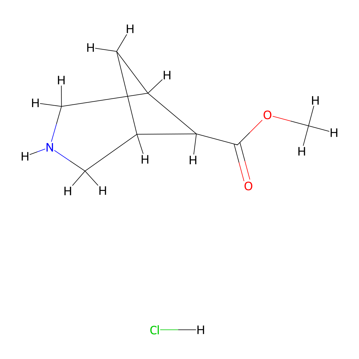 Methyl 3-azabicyclo[3.1.1]heptane-6-carboxylate;hydrochloride molecular structure, CAS 1389264-36-1
