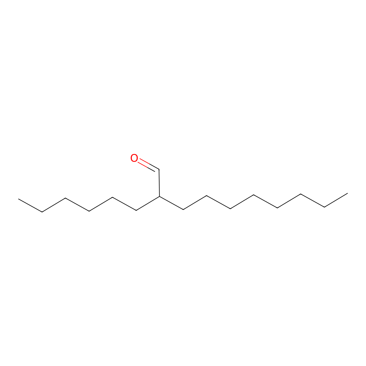 2-Hexyldecanal molecular structure, CAS 13893-35-1