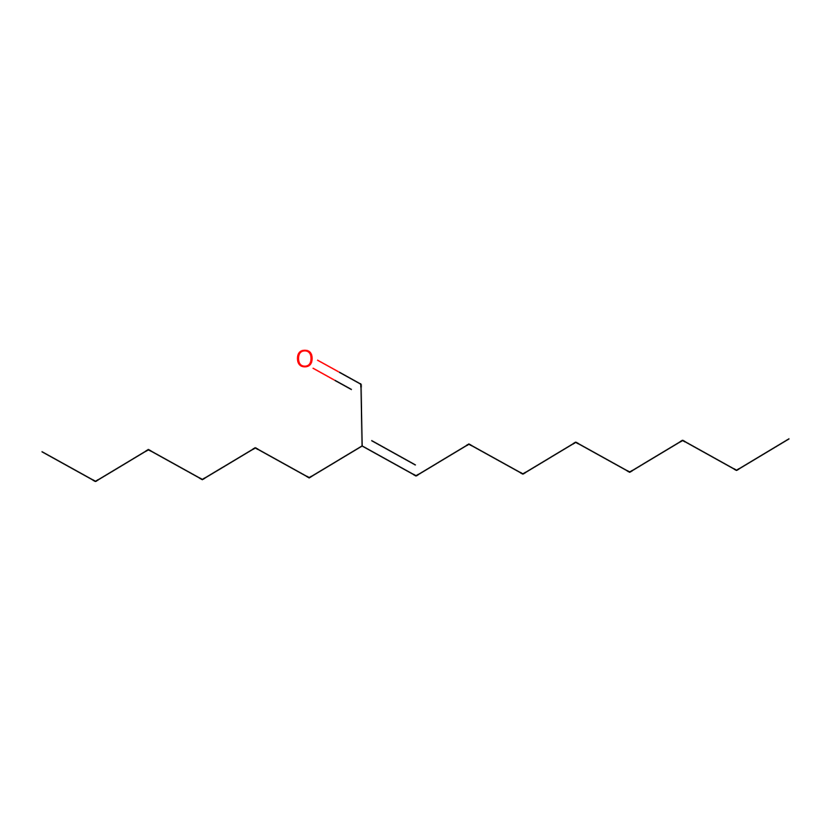 2-Hexyldec-2-enal molecular structure, CAS 13893-39-5