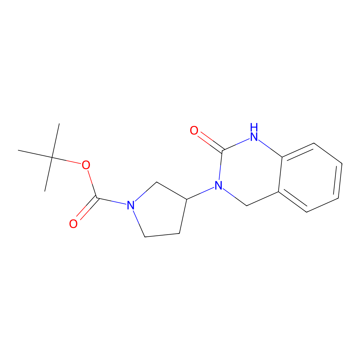 tert-Butyl (3S)-(2-oxo-1,2,3,4-tetrahydroquinazolin-3-yl)pyrrolidine-1-carboxylate molecular structure, CAS 1389309-98-1