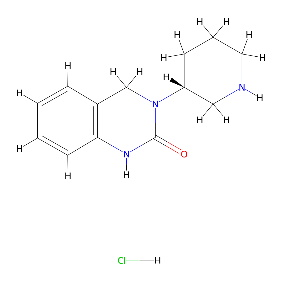 3-[(3R)-Piperidin-3-yl]-1,2,3,4-tetrahydroquinazolin-2-one hydrochloride molecular structure, CAS 1389310-10-4