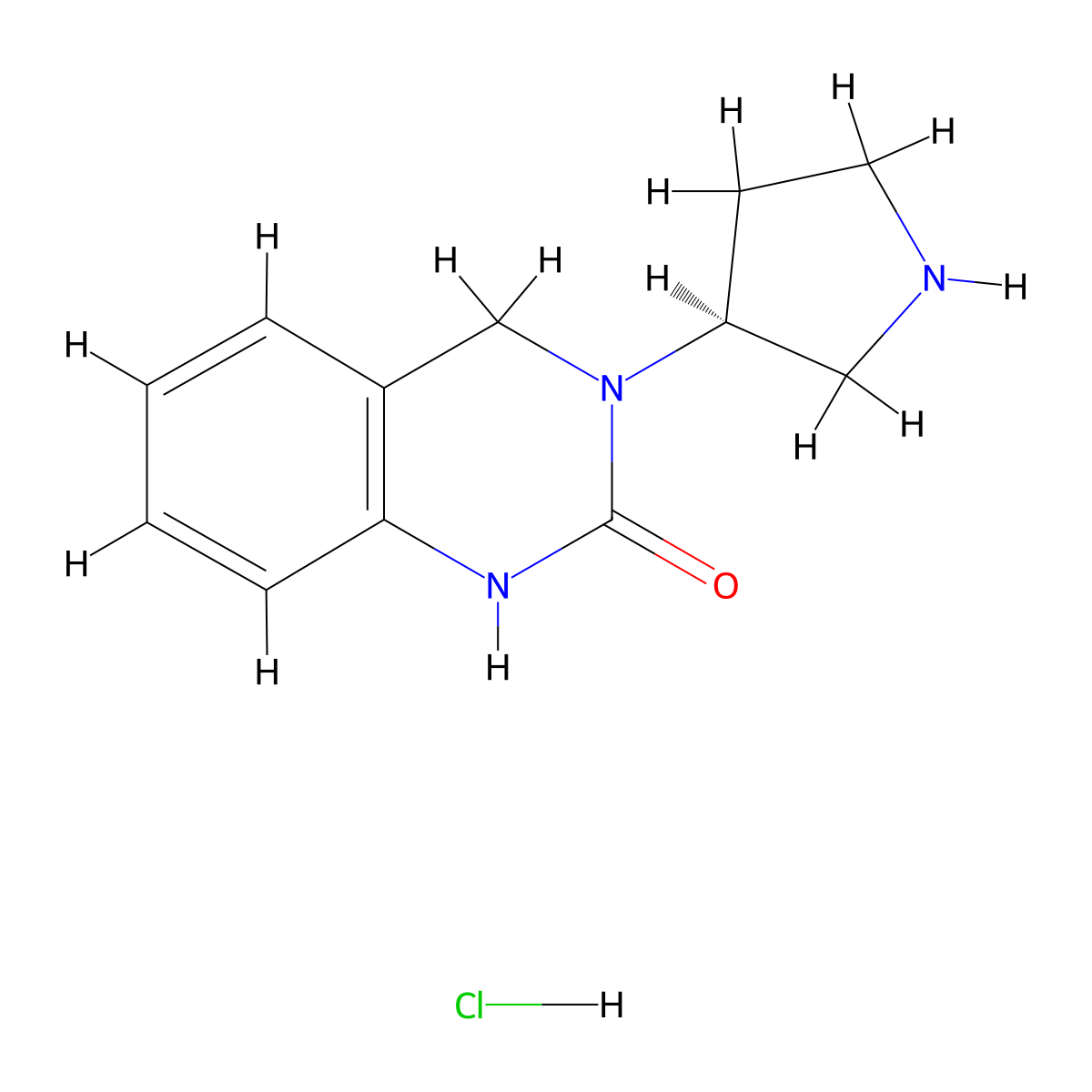 3-[(3S)-Pyrrolidin-3-yl]-1,2,3,4-tetrahydroquinazolin-2-one hydrochloride molecular structure, CAS 1389310-29-5