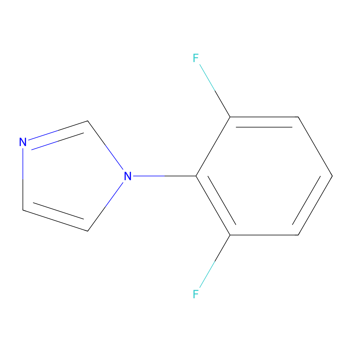 1-(2,6-Difluorophenyl)-1H-imidazole molecular structure, CAS 1389313-25-0