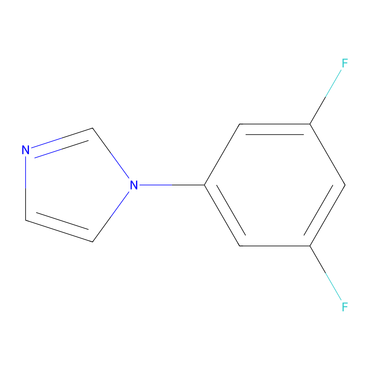 1-(3,5-Difluorophenyl)-1H-imidazole molecular structure, CAS 1389313-30-7