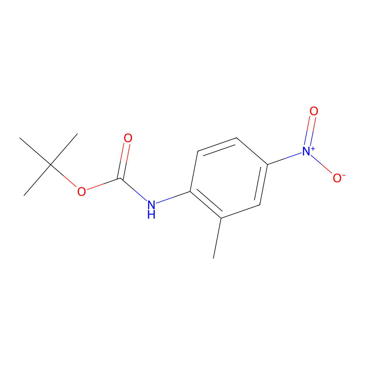 N-BOC-2-Methyl-4-nitroaniline molecular structure, CAS 1389313-39-6