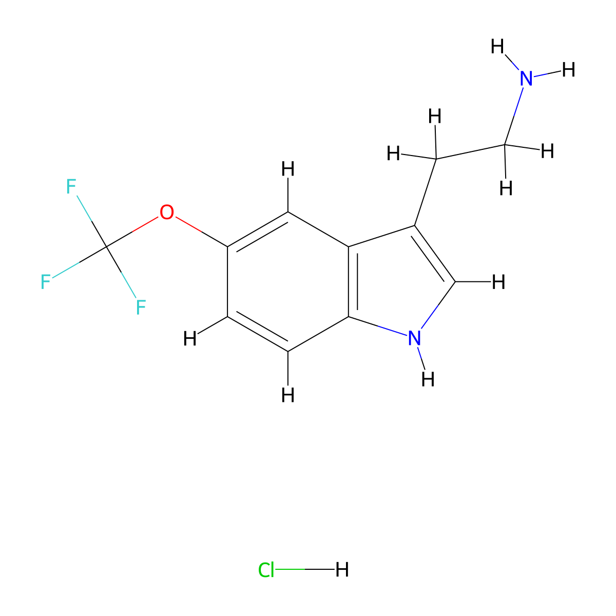 2-(5-(Trifluoromethoxy)-1H-indol-3-yl)ethanamine hydrochloride molecular structure, CAS 1389313-40-9