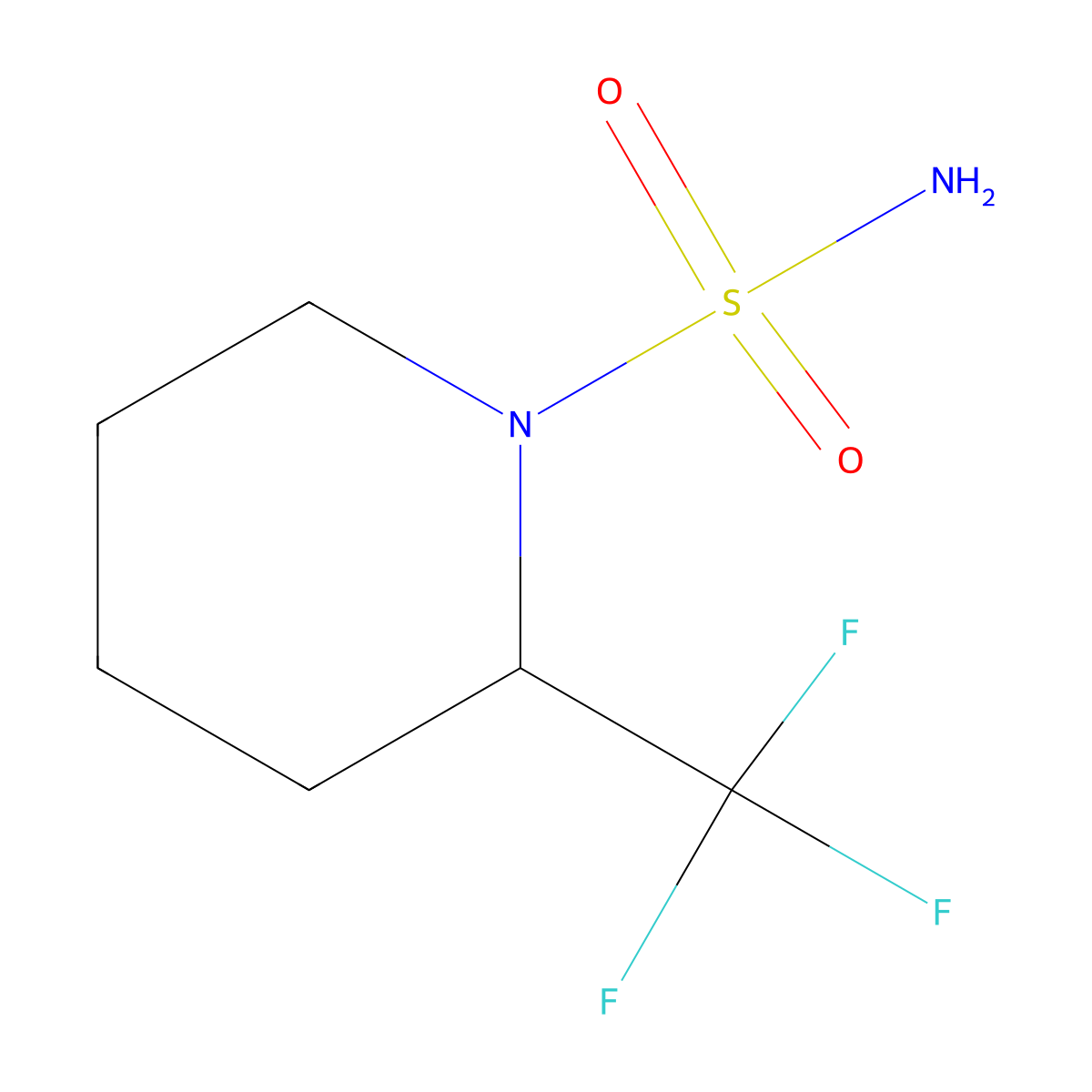 2-Trifluoromethylpiperidine sulfonamide molecular structure, CAS 1389313-44-3