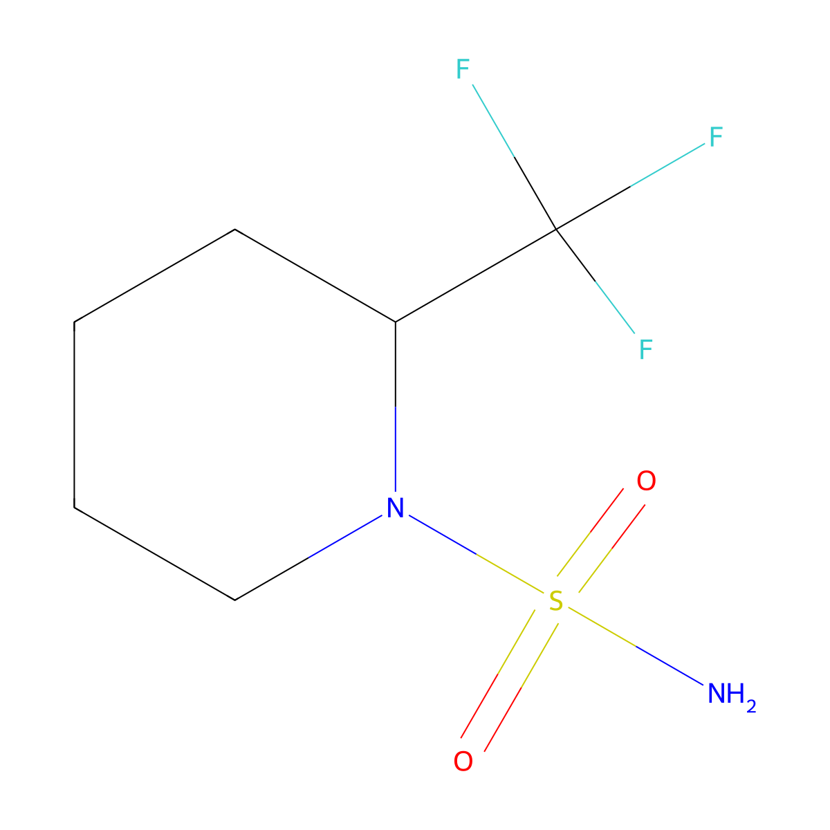 2-Trifluoromethylpiperidine sulfonamide molecular structure, CAS 1389313-44-3