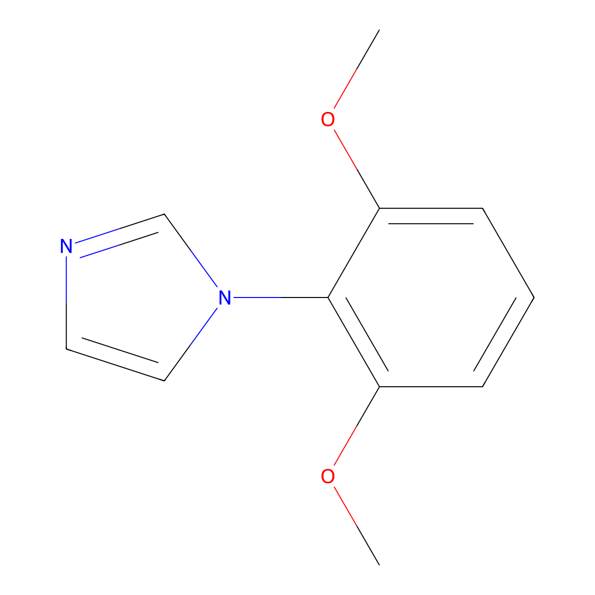 1-(2,6-Dimethoxyphenyl)-1H-imidazole molecular structure, CAS 1389313-51-2